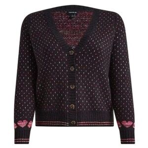 MAKE AN OFFER - TORRID Heart Button Up Valentine Cozy Cardigan